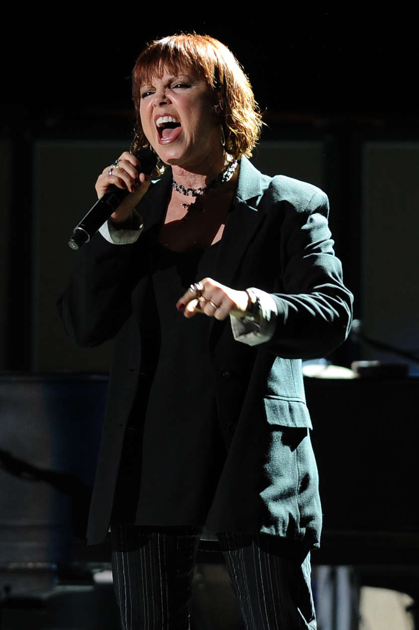 Pat Benatar performs live in concert at the Cruzan Amphitheater on October 12, 2012 in West Palm Beach ,Florida. (Photo by Invision/AP)