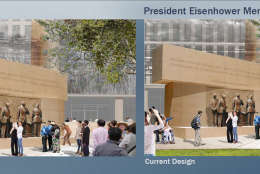 The memorial will feature quotes from President Eisenhower which have not changed significantly since the July 2015 approved design. (Courtesy National Capital Planning Commission)