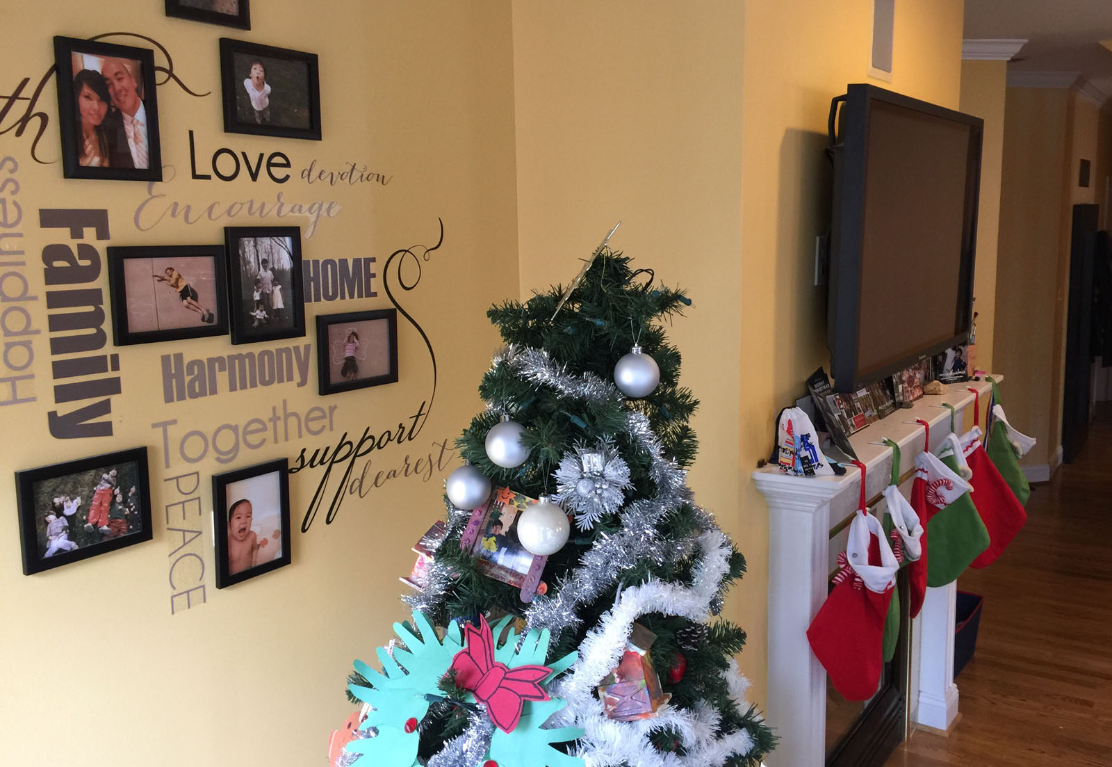 It's undetermined when the Goh family Christmas tree will come down this year. In 2016, when the tree was taken down at Easter, Samuel threatened to run away to find a family "that actually cares about Christmas," Goh said. Samuel wants the tree up all year in his bedroom. (WTOP/Kristi King)