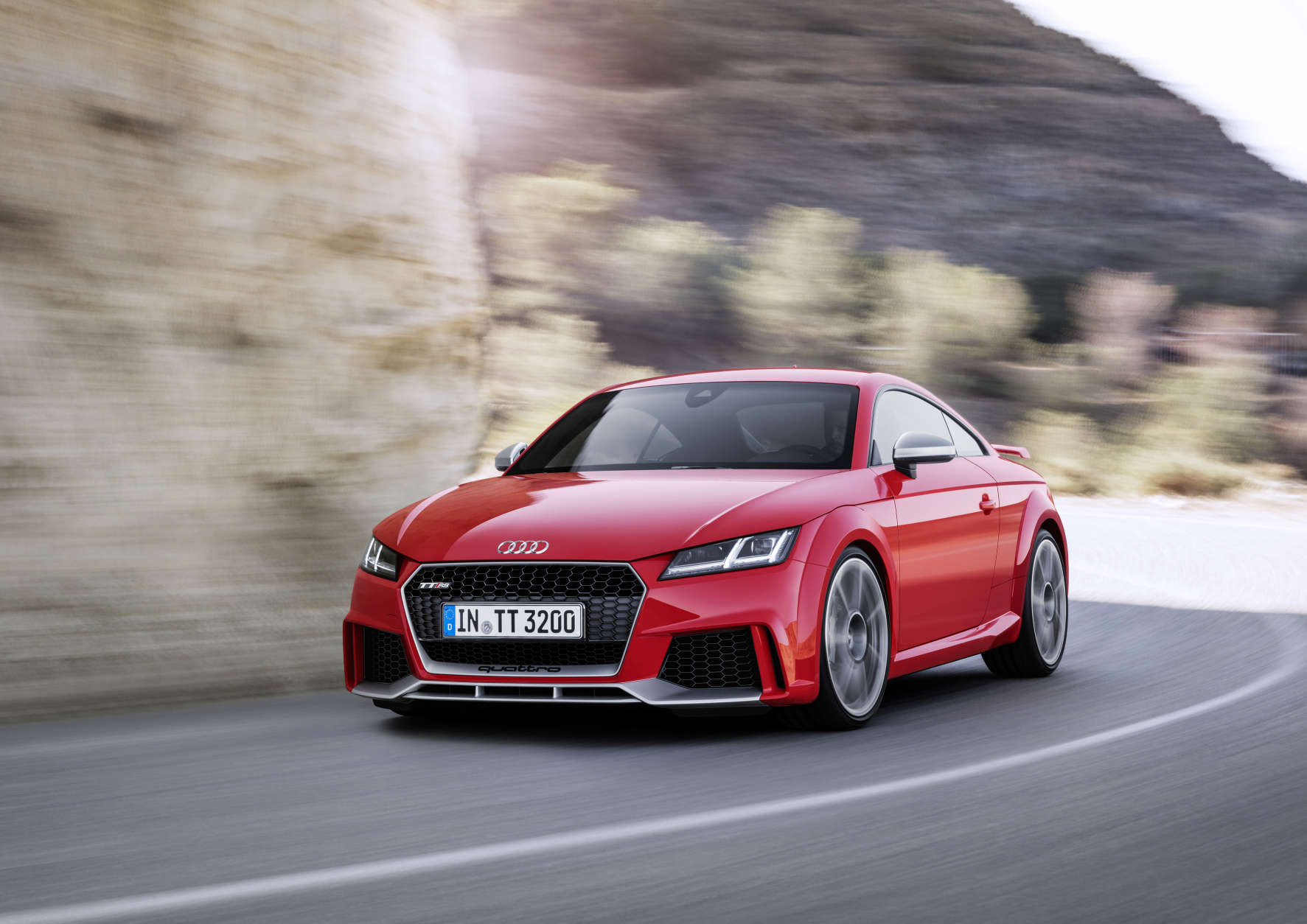 Audi TT-RS, $60,000 (est.)
Bringing supercar speed to the sports car market is the wildly popular follow-up to the TT-RS. With 400 horsepower from a widely acclaimed, new five-cylinder, the TT-RS corners at an extreme 1.2 g-forces and accelerates from 0 to 62 mph in only 3.7 seconds.