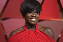 Viola Davis arrives at the Oscars on Sunday, Feb. 26, 2017, at the Dolby Theatre in Los Angeles. (Photo by Richard Shotwell/Invision/AP)