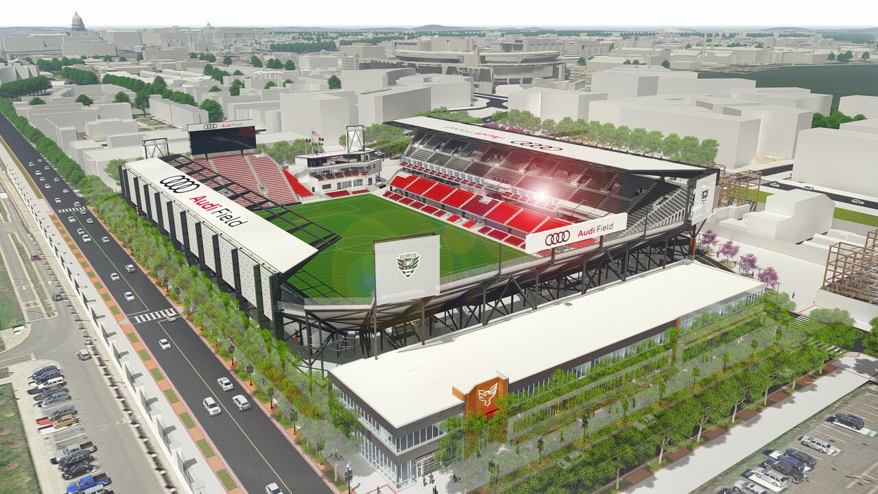 Here's a rendering of what the stadium will look like. (Courtesy D.C. United)