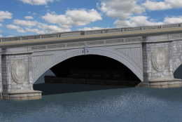 A rendering of the plan for the rehabilitation of the Arlington Memorial Bridge. (Courtesy National Park Service)