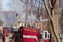 Not much left of the McLean, Virginia home consumed by fire, WTOP's Dennis Foley reports. (WTOP/Dennis Foley) 