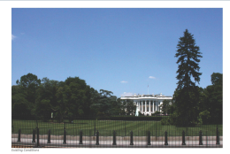 This is the current view of the White House from the south side which can be compared with the next slide. (Courtesy National Capital Planning Commission)