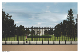 The new fence will stand 13-feet-one-inch tall, a full five feet taller than the existing fence. (Courtesy National Capital Planning Commission)