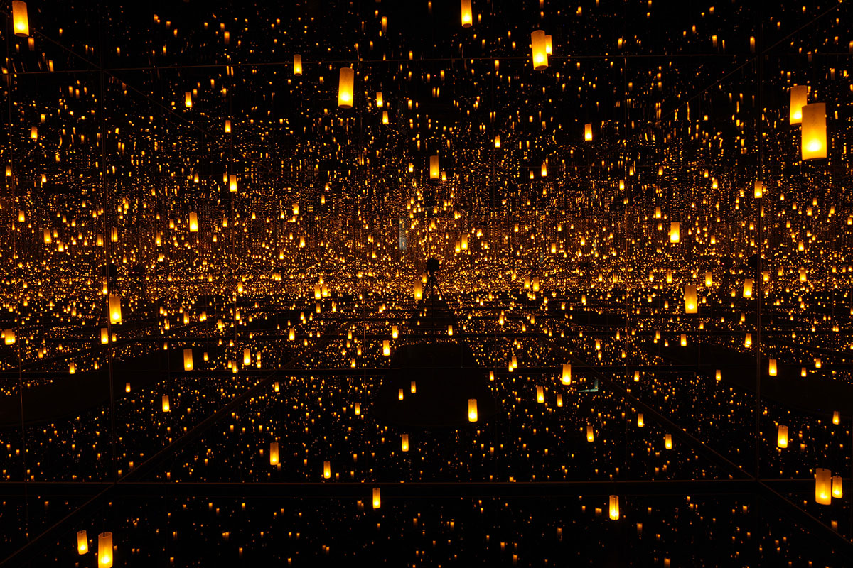 Yayoi Kusama, "Aftermath of Obliteration of Eternity," 2009. Collection of the artist. Courtesy of Ota Fine Arts, Tokyo/Singapore; Victoria Miro, London; David Zwirner, New York. © Yayoi Kusama