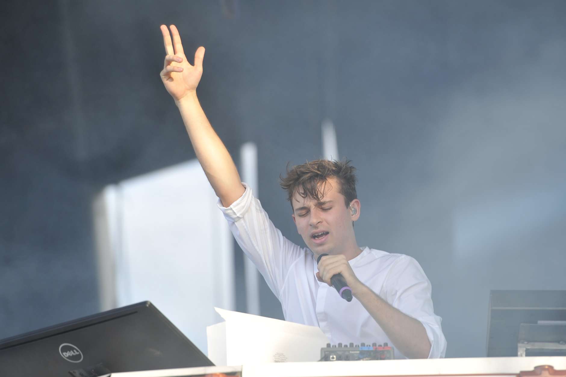 Flume performs on day 4 at Lollapalooza in Grant Park on Saturday, July 31, 2016, in Chicago. (Photo by Rob Grabowski/Invision/AP)