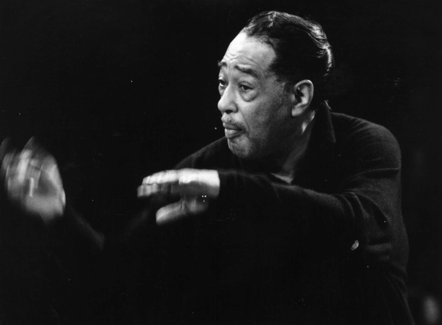 19th February 1967:  American big band leader and legendary jazz pianist Duke Ellington (1899 - 1974), composer of between 2000 / 5000 tunes.  (Photo by Erich Auerbach/Getty Images)
