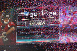 HOUSTON, TX - FEBRUARY 05:  Confetti falls after the Patriots defeat the Falcons 34-28 in ovetime during Super Bowl 51 at NRG Stadium on February 5, 2017 in Houston, Texas.  (Photo by Patrick Smith/Getty Images)