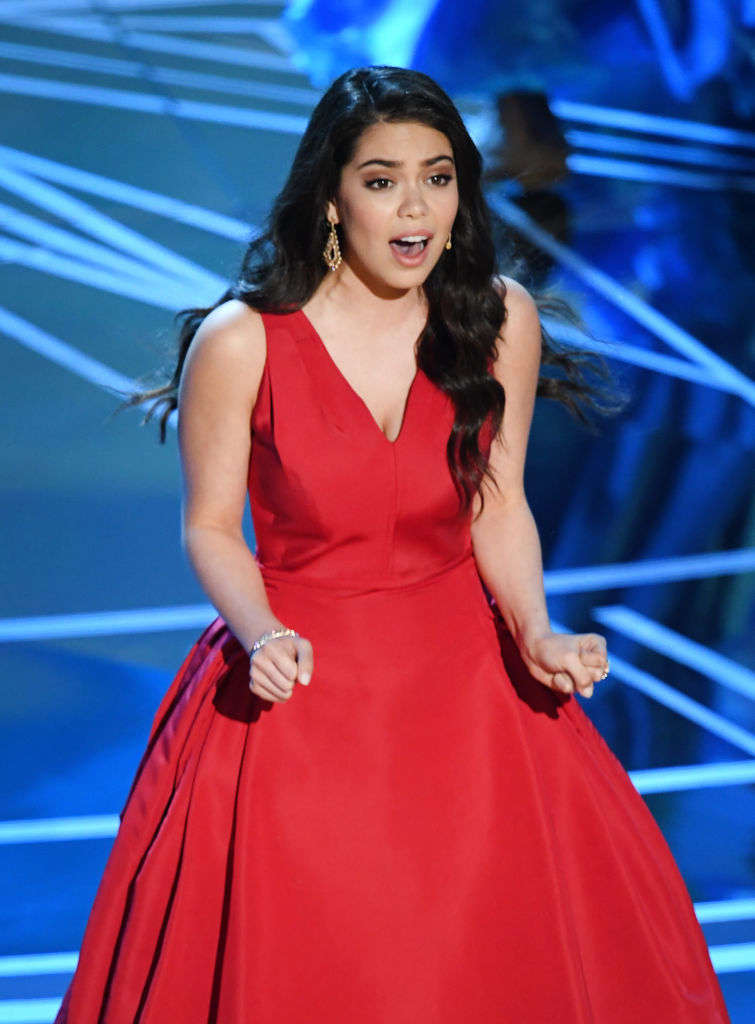 Actor/singer Auli'i Cravalho performs onstage during the 89th Annual Academy Awards at Hollywood & Highland Center on February 26, 2017 in Hollywood, California. (Photo by Kevin Winter/Getty Images)
