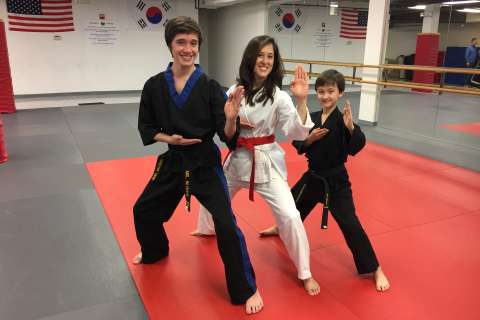In this martial arts family, kids teach and mom learns