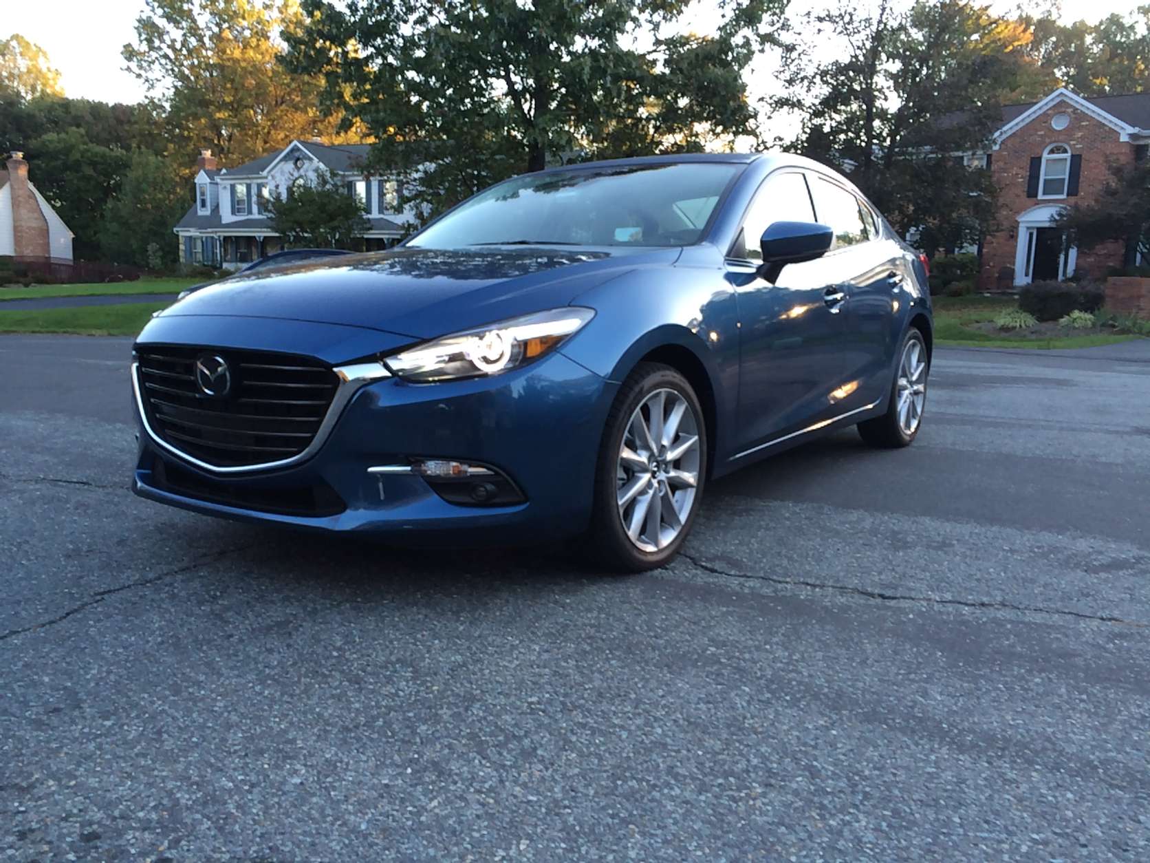 It’s a tough choice on whether to choose a Mazda3 hatch or sedan. (WTOP/Mike Parris)