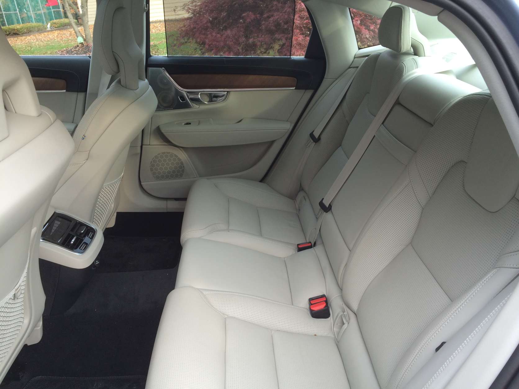 The rear outer seats are also good, but the middle seat is a bit firm on the bottom.  (WTOP/Mike Parris)