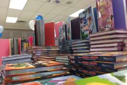 The book giveaway provided books to 300 children and 126 organizations. (WTOP/Jenny Glick)