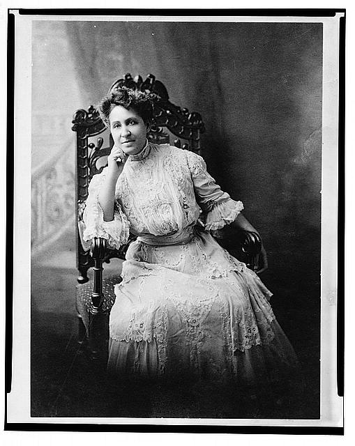 Mary Church Terrell
Suffragette and civil rights activist Mary Church Terrell led the push to integrate D.C. eateries and also persuaded the National Association of University Women to admit black members. She was a founder of the NAACP’s Executive committee and was the first black woman in the U.S. to earn an appointment to a school board. She lived at 326 T. St. NW in LeDroit Park. Her husband, Robert A. Terrell, was the first African-American municipal judge. (Courtesy Library of Congress)