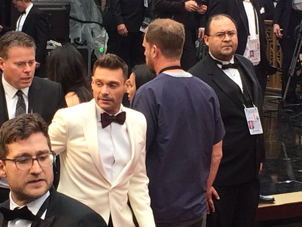 Ryan Seacrest spotted at the Oscars. (WTOP/Jason Fraley). 