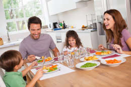 An American Academy of Pediatrics report in the journal Pediatrics last year noted that regular family meals may help ensure adolescents eat more fruits and veggies, and are associated with a decreased risk of developing eating disorders, particularly for girls.  (Thinkstock)