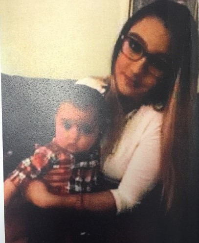Lizzy Rivera Colindres, 16, and son Aidan David Castillo Rivera, 5 months, are missing and police believe they might be in danger. (Courtesy Fairfax County Police Department)