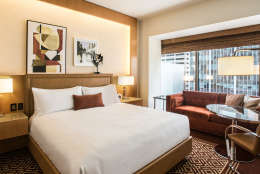 The Conrad Chicago has pillow options including a "Coild and Flu Pillow" infused with eucalyptus, tea tree, bergamot and sandalwood. (Courtesy The Conrad Chicago)