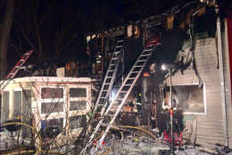 Electrical wiring was the cause of the fire on Dowlais Drive in Rockville, Maryland on Saturday, Feb. 4, 2017. (Courtesy Montgomery County Fire and Rescue)