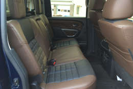The large spacious rear bench has plenty of space for three, and the outer seats are also heated.(WTOP/ Mike Parris)