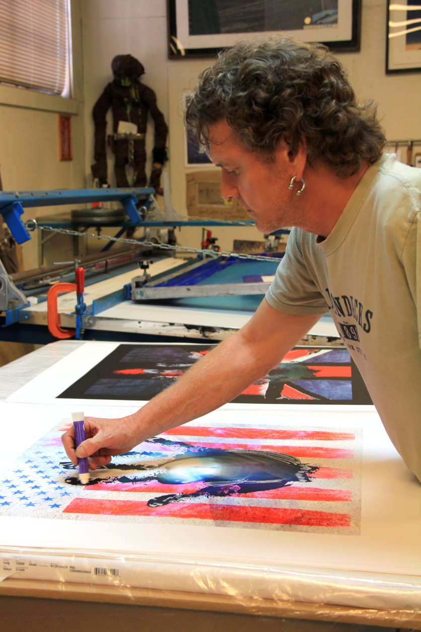 Def Leppard artist Rick Allen will be showcasing his original art work at Wentworth Gallery's McLean, Va., and Bethesda, Md. locations on Saturday, Feb. 18, 2017. (Courtesy Allison Zucker-Perelman/Relevant Communications)