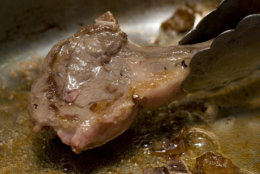 ** FOR USE WITH AP LIFESTYLES ** Brownling the lamb in its own fat, as shown in this Feb. 17, 2008 photo, is one of the reasons for the depth of flavor in Irish Stew.  Don't be fooled by the one-pot simplicity; this hearty stew can pack astounding depth of flavor. (AP Photo/Larry Crowe)