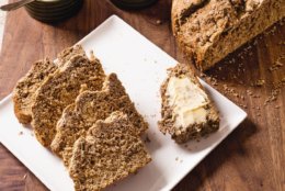 This undated photo provided by America's Test Kitchen in March 2019 shows Irish brown soda bread displayed in Boston. This recipe appears in the cookbook "All-Time Best Brunch." (Carl Tremblay/America's Test Kitchen via AP)
