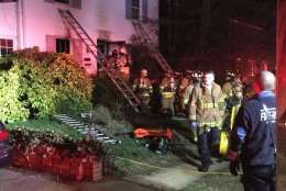 One person is dead and another was critically injured after a house fire Sunday night in Crystal City, Virginia. (Courtesy Arlington County Fire)