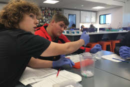 MdBio expects the trailer to reach 10,000 students in 35 different high schools this year. (Courtesy MdBio Foundation)