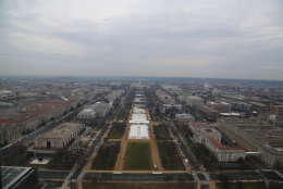 This photo shows the stretch of land near the Capitol's West Front stage on Inauguration Day. (Courtesy National Park Service)