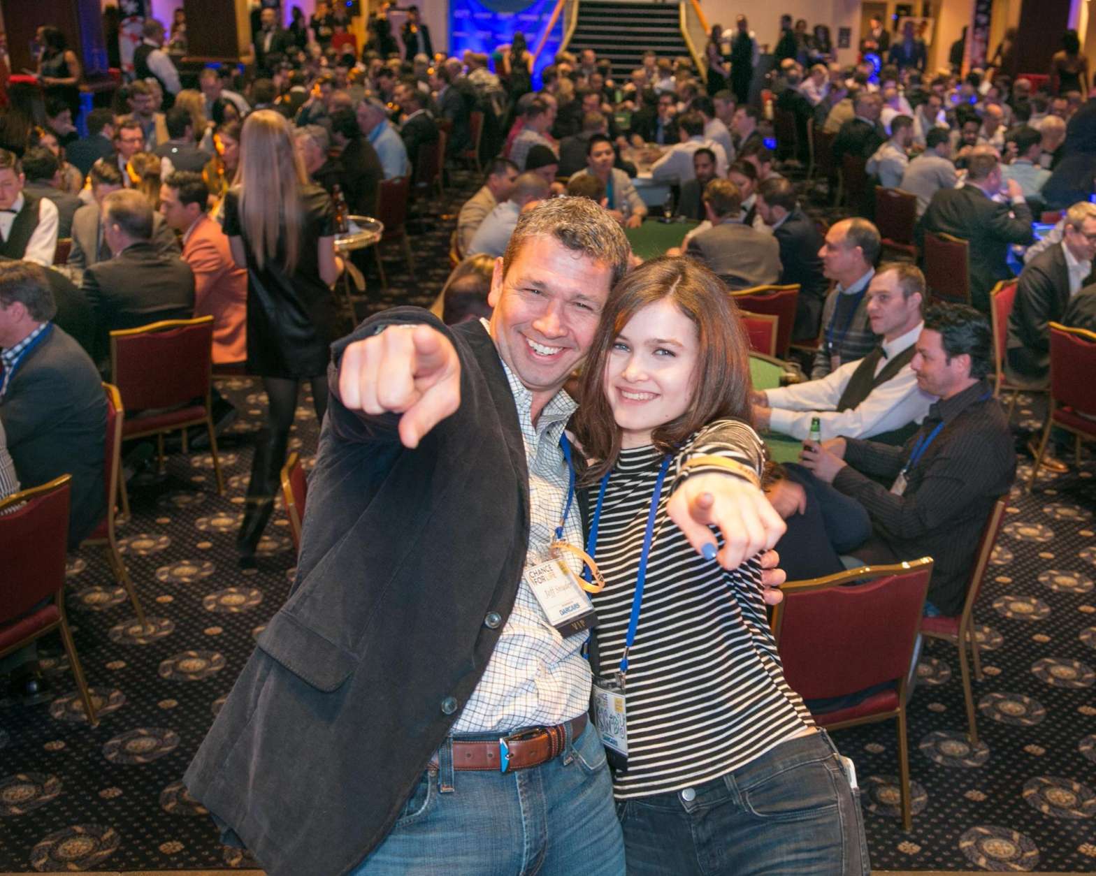 Kennedy Snyder and father Jeff were among the attendees at the 2016 Chance For Life poker tournament. (Photo courtesy Chance for Life)