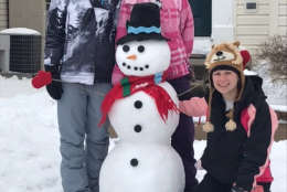 The perfect snowman in Leesburg, Virginia. (Courtesy Sonya Hodge)