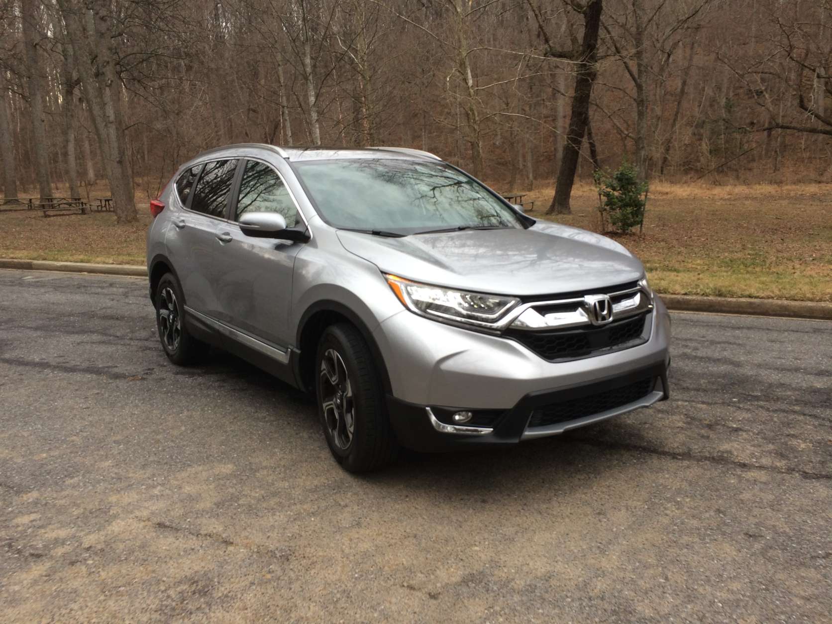 A new turbo engine that allows for improved fuel economy and a lot of safety features makes the 2017 Honda CR-V is a smart choice, according to WTOP’s car columnist Mike Parris. (WTOP/Mike Parris)