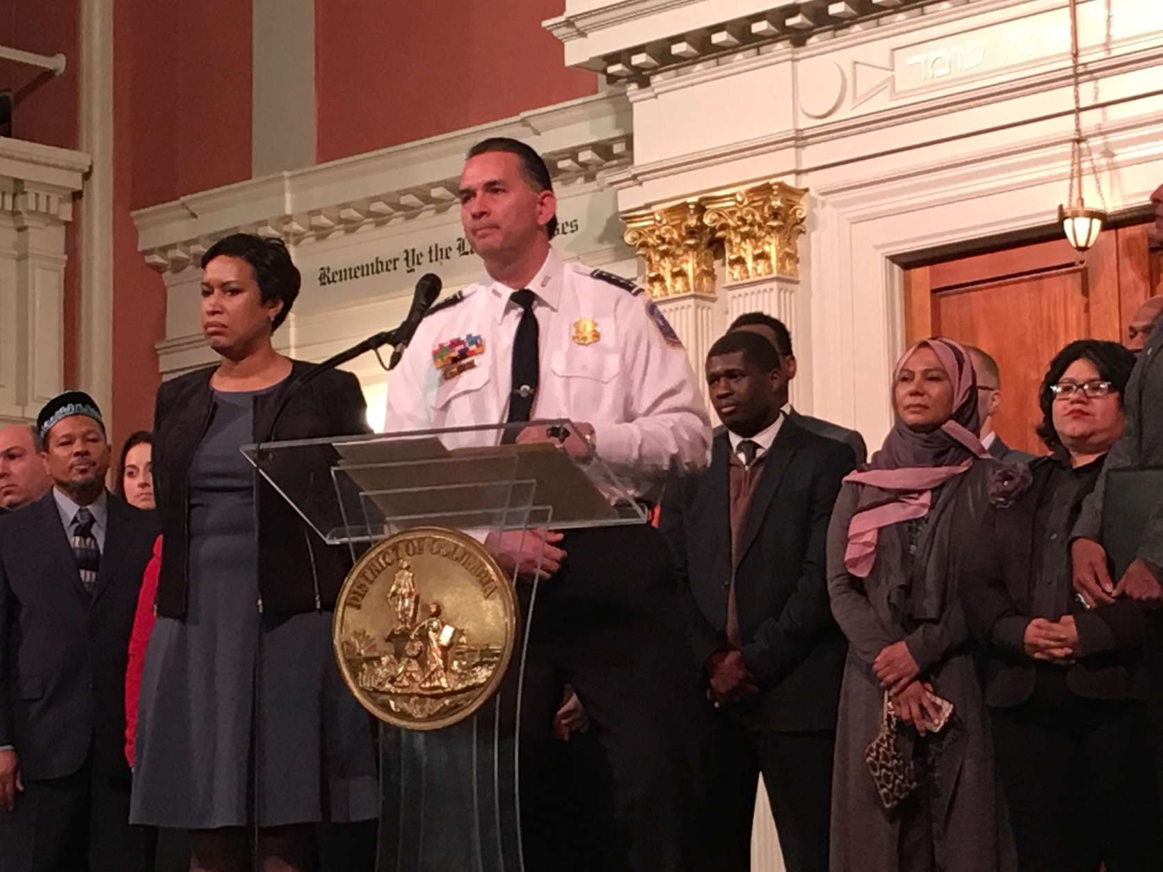 FILE -- D.C. police Chief Peter Newsham addresses reporters at a  news conference.(WTOP/Kate Ryan)