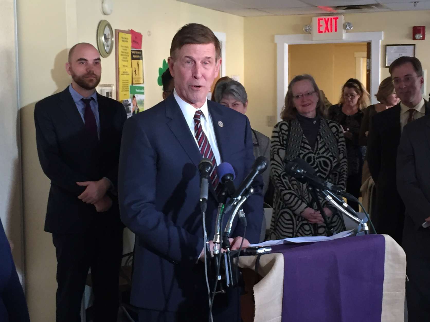 "We're here to make sure the remarkable, resilient, inimitable fabric of our nation of immigrants is not destroyed by the scorched earth tactics that have come out of this recent administration," said Rep. Don Beyer.    (WTOP/Michelle Basch)