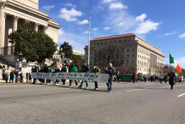 The 46th annual Washington, D.C. St Patrick's Day parade marched just steps away from the front of The National Archives  (WTOP/Dick Uliano)