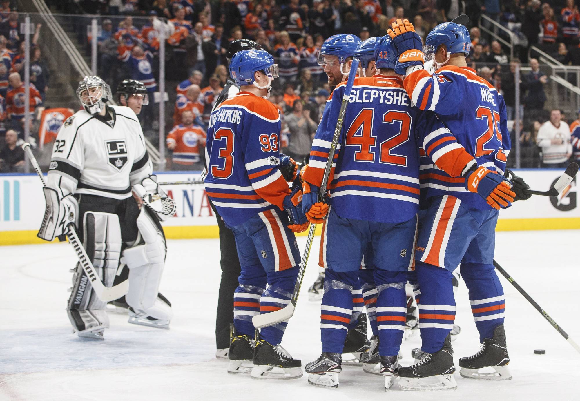 Talbot helps Oilers beat Kings 21 to clinch playoff spot WTOP
