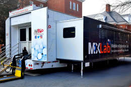 The trailer is the country's largest and most advanced mobile science laboratory, MdBio said.(Courtesy MdBio Foundation)