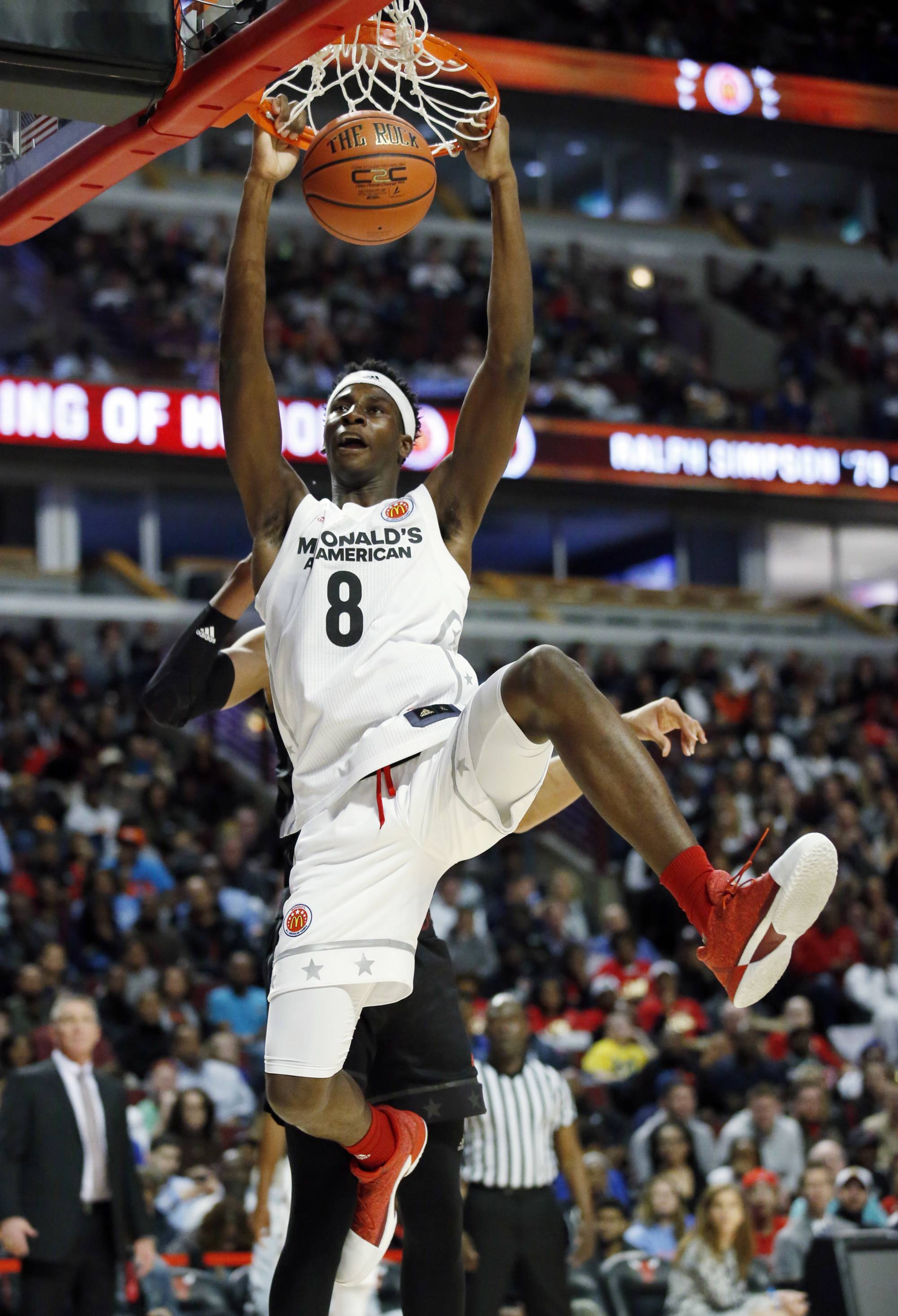 West beats East 109-107 at McDonald’s All-American Game