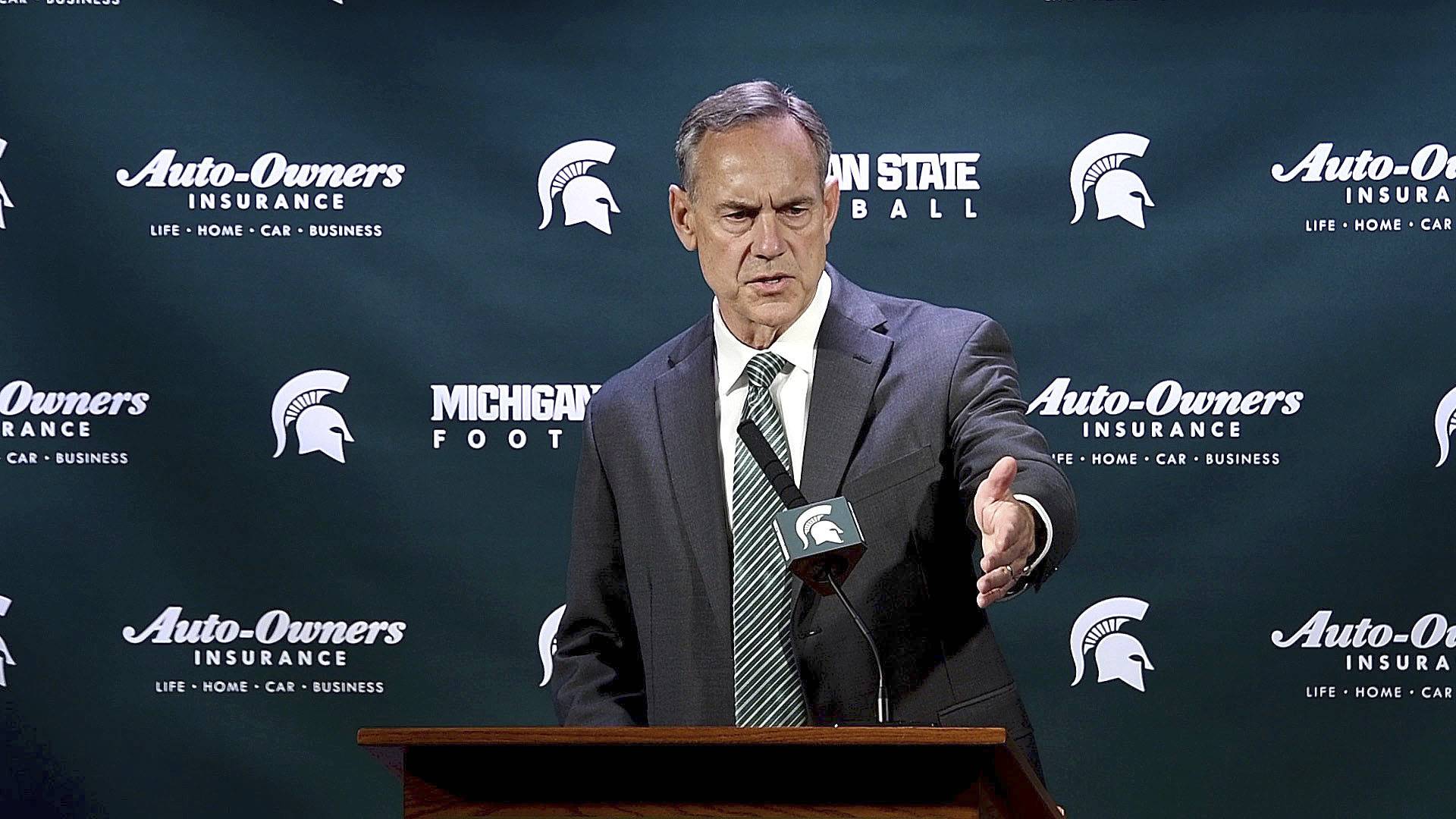 Dantonio says MSU ‘extremely concerned’ about allegations
