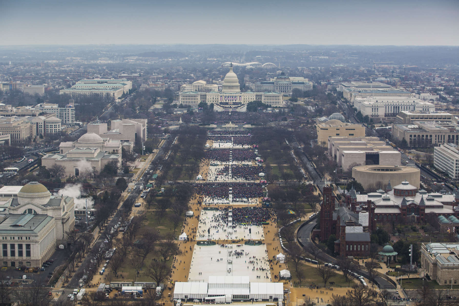 The National Park Service on Monday released dozens of photographs of President Donald Trump’s inauguration. (Courtesy National Park Service)