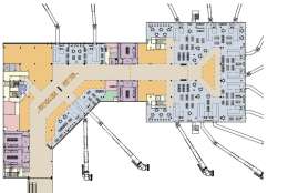 A map of the planned new terminal at Reagan National Airport. (Courtesy MWAA)