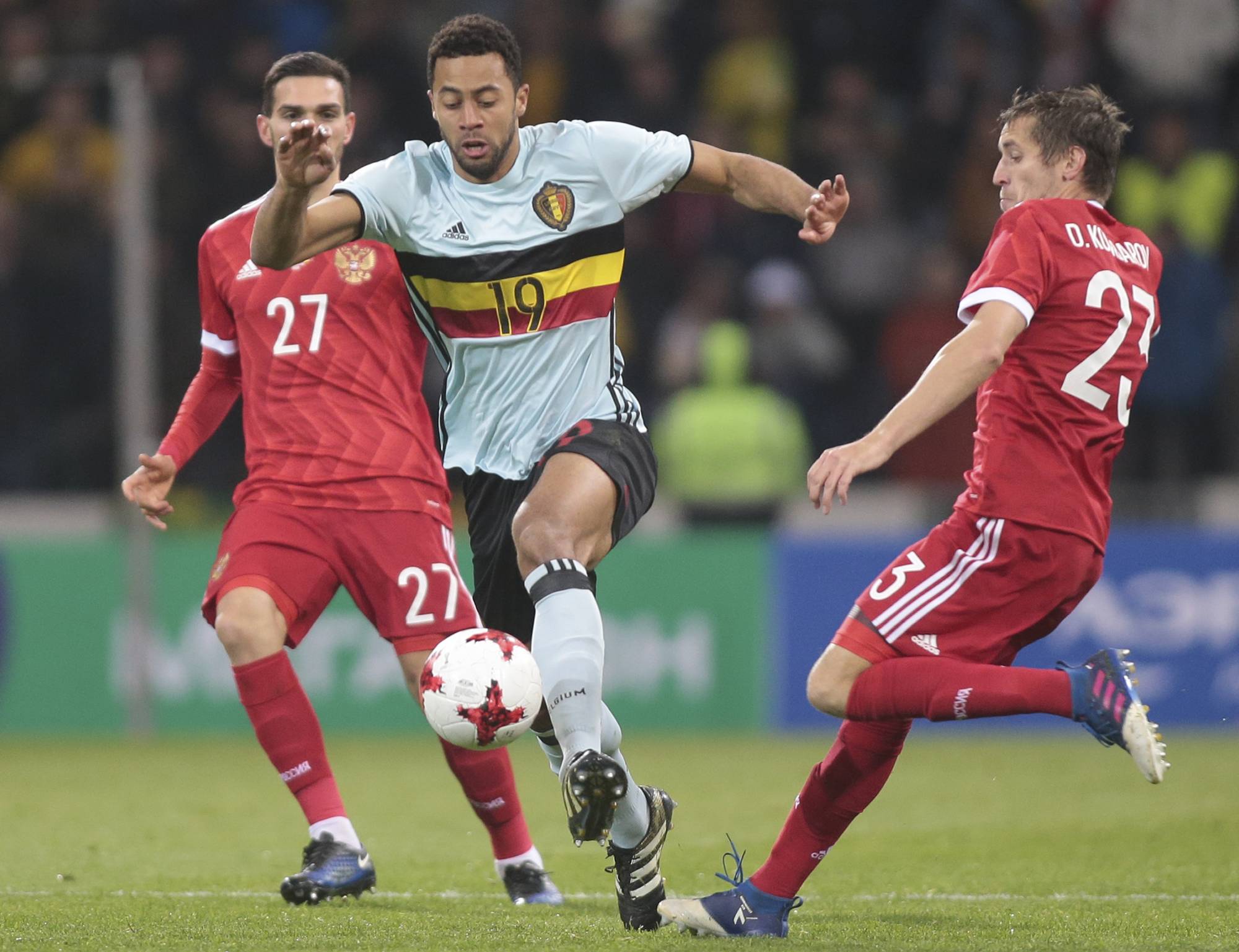 Russia salvages friendly 3-3 draw with Belgium