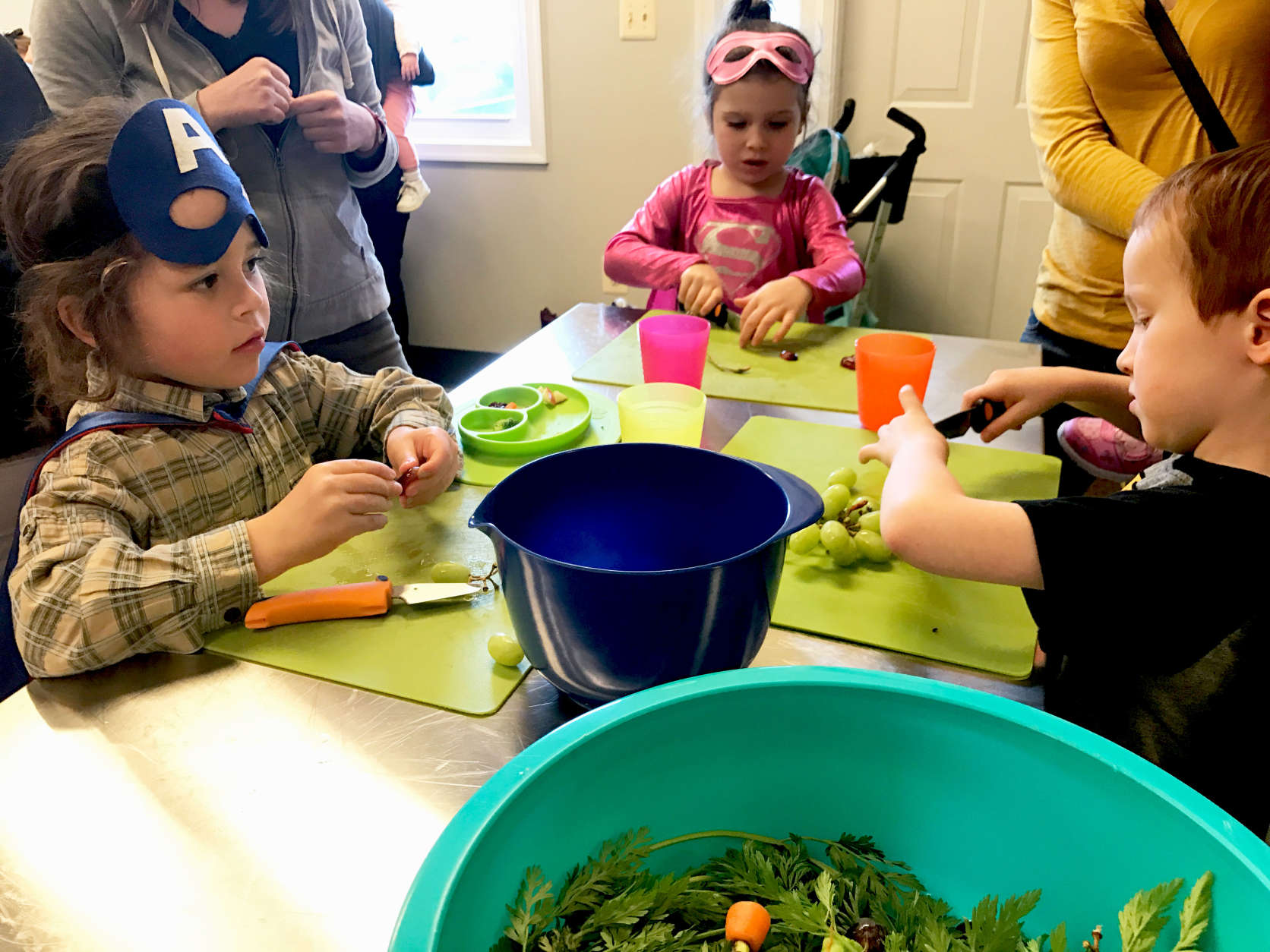 At Yum Pediatrics in Spotsylvania, Virginia, children and their parents can sign up to take cooking classes. (WTOP/Rachel Nania) 