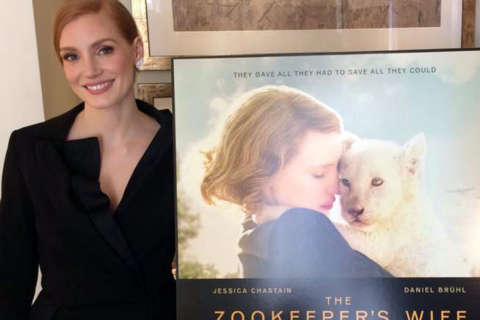 Jessica Chastain blends Noah, Schindler in ‘Zookeeper’s Wife’