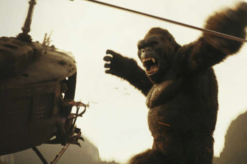 Review: ‘Kong’ a skull-crushing monster movie, no more, no less
