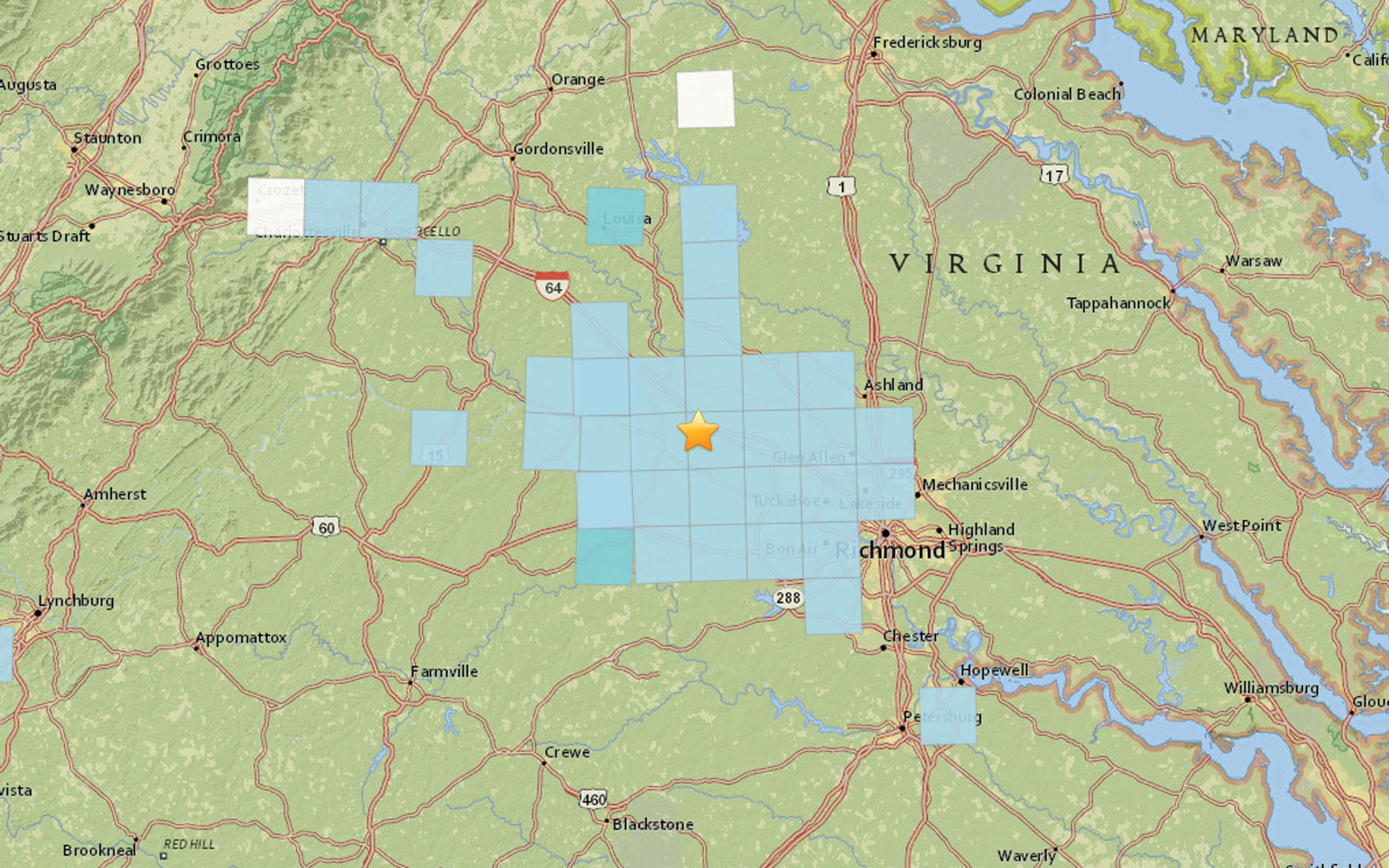 Small earthquake shakes up area outside Richmond WTOP News