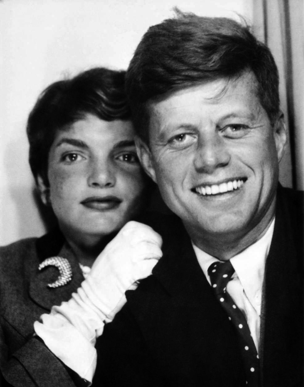 A photo-booth picture of John F. Kennedy and Jacqueline Bouvier, circa 1953.